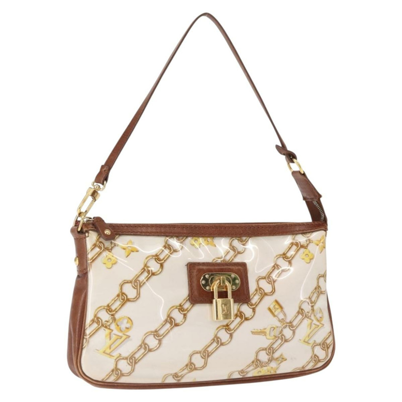 【日本直送】路易威登 Monogram Charm 手袋配件袋白色 M95161 正品 163623-0