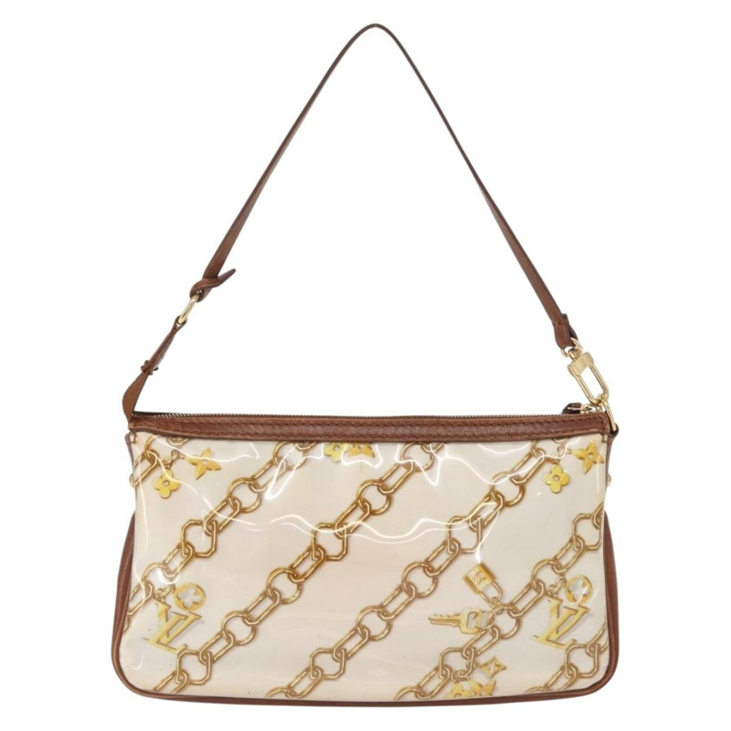 【日本直送】路易威登 Monogram Charm 手袋配件袋白色 M95161 正品 163623-1