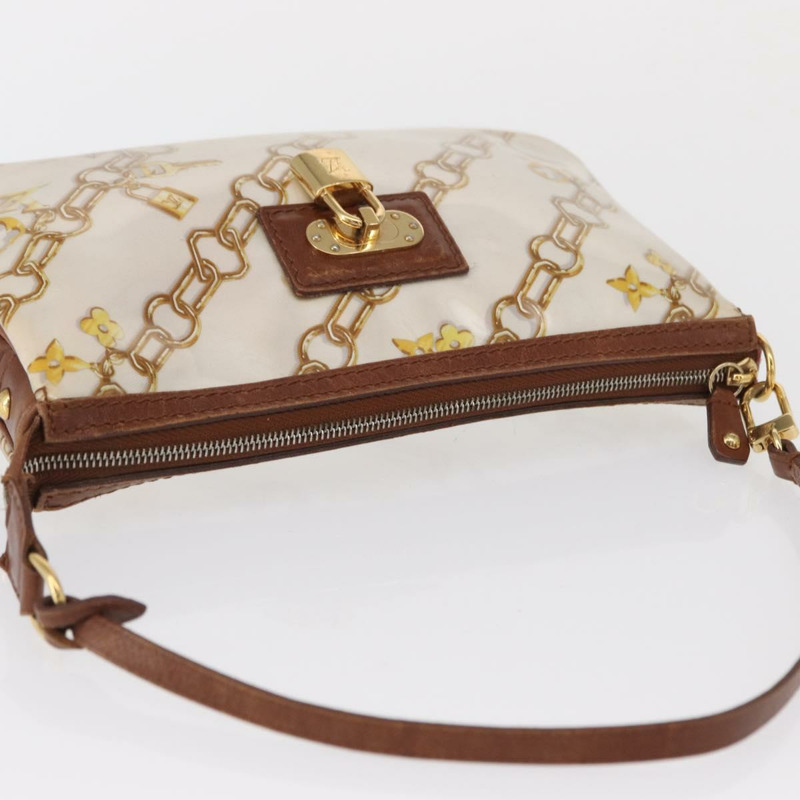 【日本直送】路易威登 Monogram Charm 手袋配件袋白色 M95161 正品 163623-5