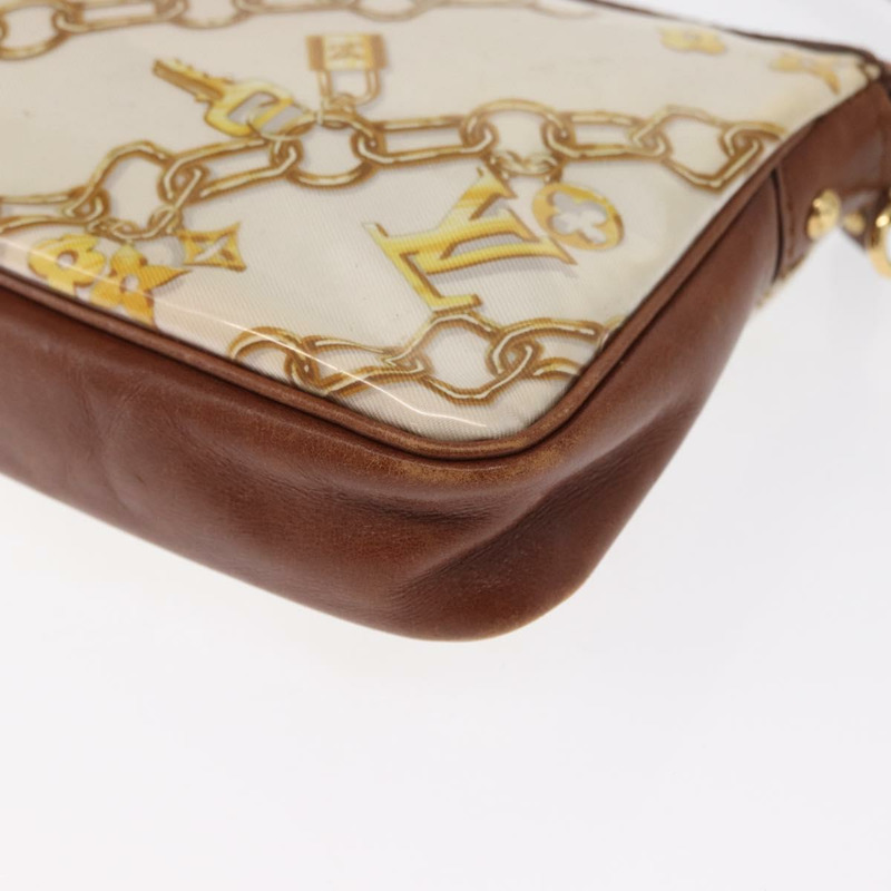 【日本直送】路易威登 Monogram Charm 手袋配件袋白色 M95161 正品 163623-15