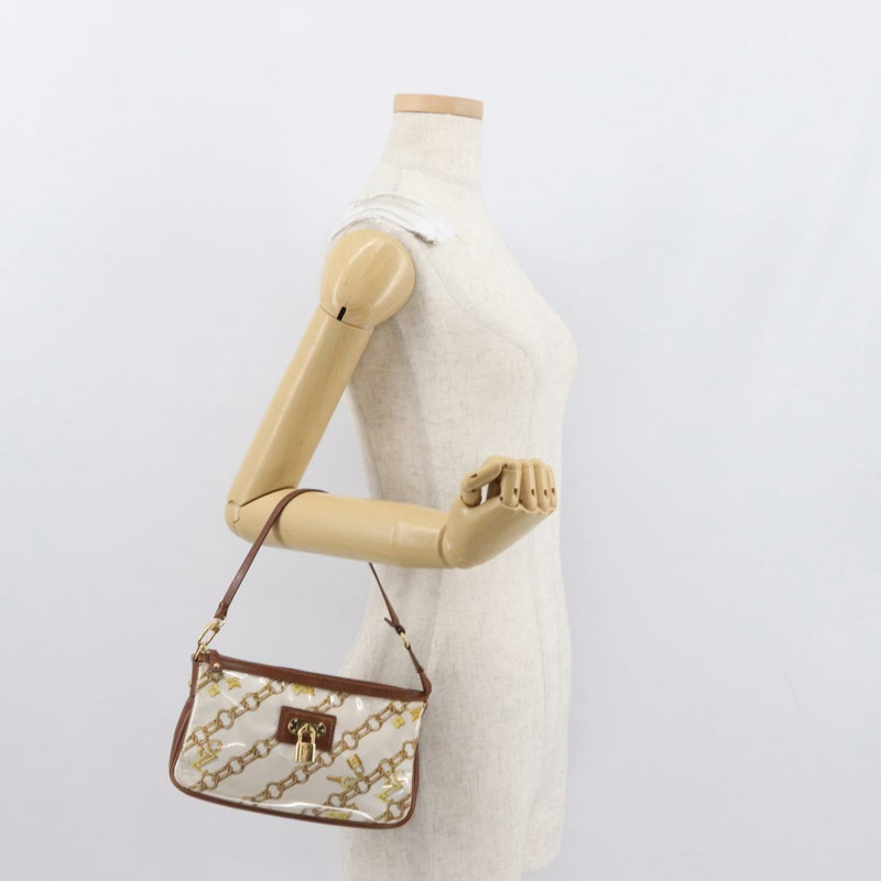 【日本直送】路易威登 Monogram Charm 手袋配件袋白色 M95161 正品 163623-21