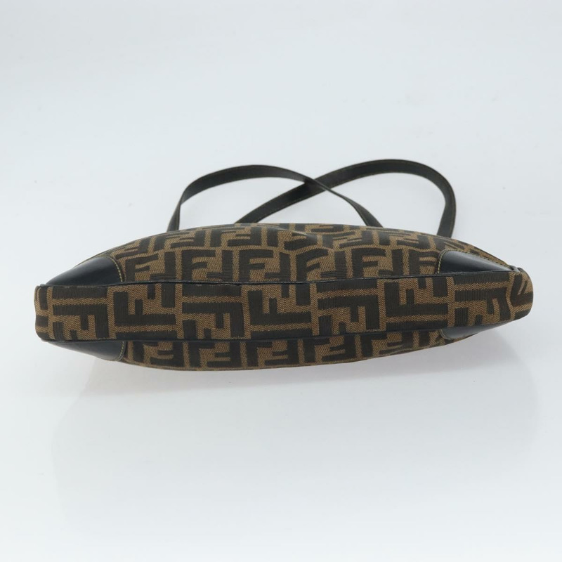 【日本直送】FENDI Zucca帆布單肩包 黑色 棕色 正品 163660-4