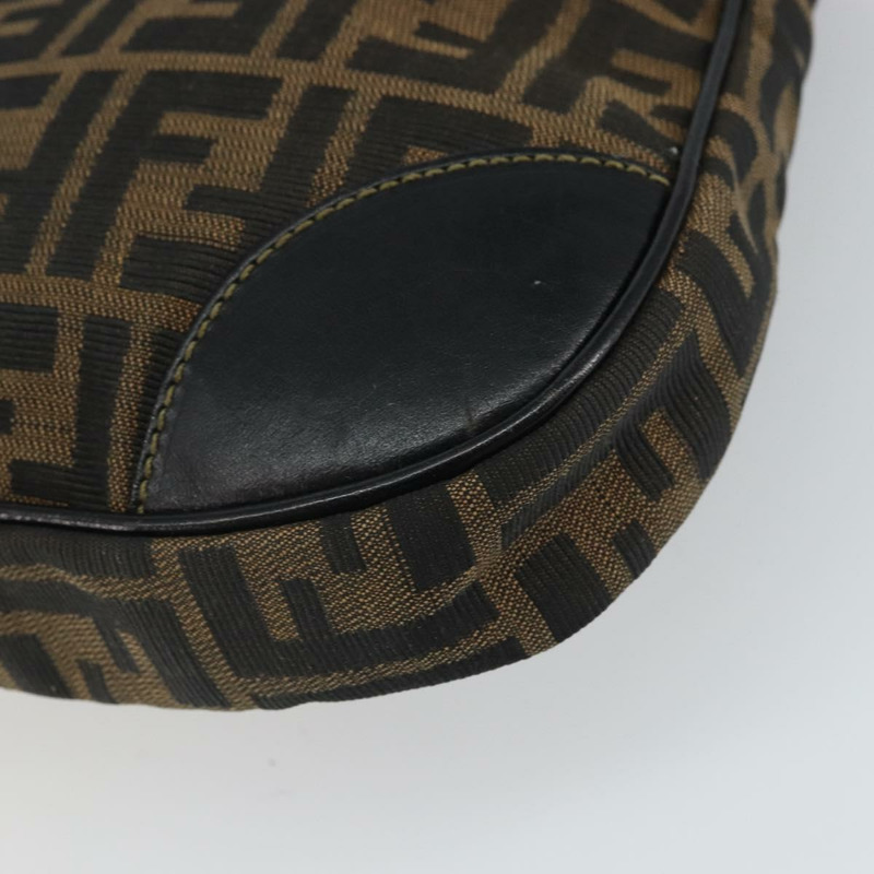 【日本直送】FENDI Zucca帆布單肩包 黑色 棕色 正品 163660-14