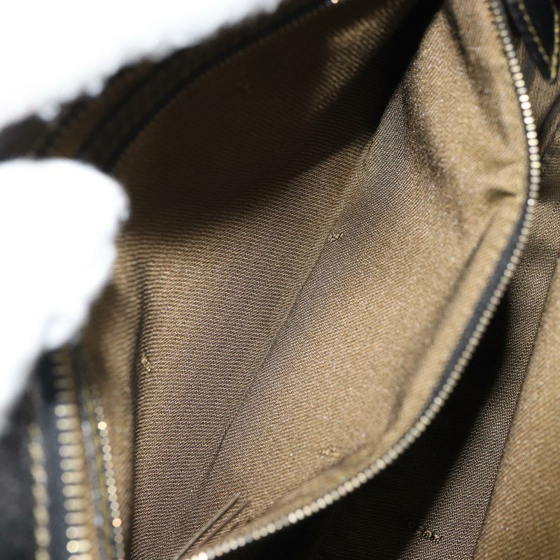 【日本直送】FENDI Zucca帆布單肩包 黑色 棕色 正品 163660-20