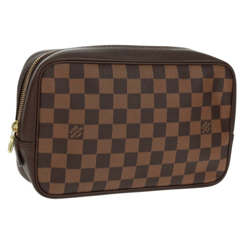 路易威登 Damier Ebene Trousse 洗手液 25 手拿包 N47624 LV 正品 157599V