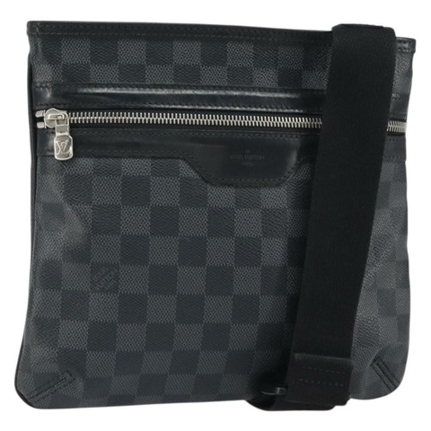 路易威登 Damier Graphite Tomas 單肩包 N58028 LV Auth 164577