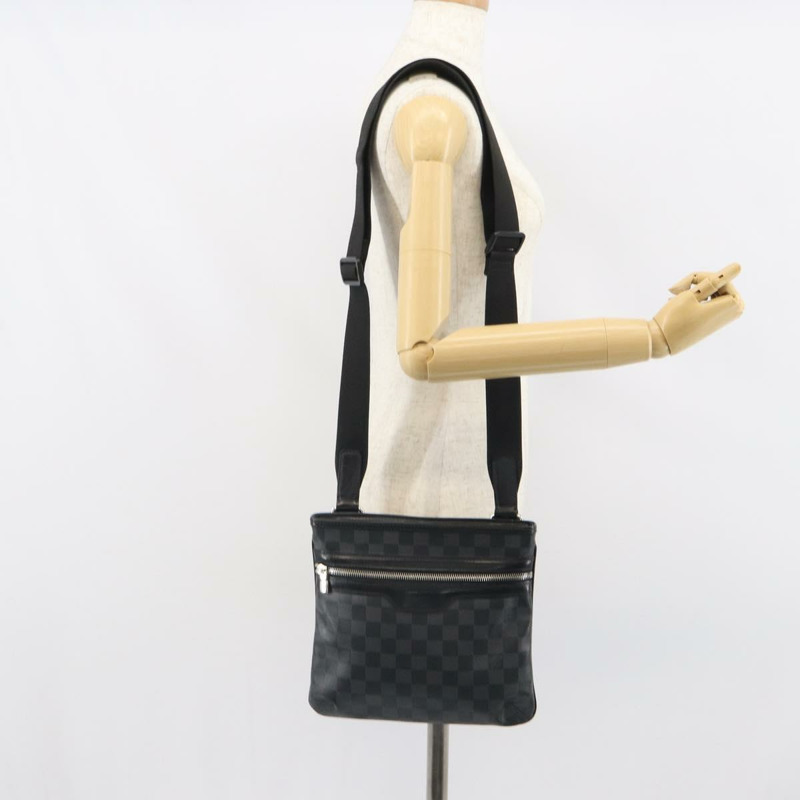 【日本直送】路易威登 Damier Graphite Tomas 單肩包 N58028 LV Auth 164577-22
