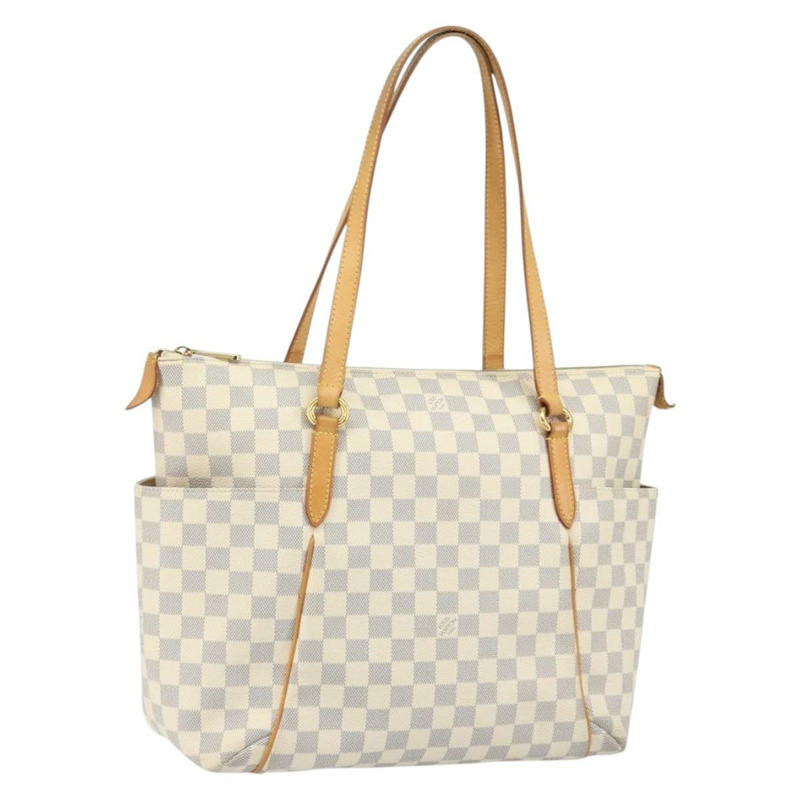 【日本直送】路易威登 Damier Azur Totally MM 手提包 N51262 LV Auth SW1957-0