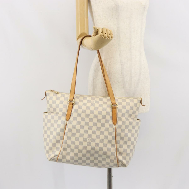 【日本直送】路易威登 Damier Azur Totally MM 手提包 N51262 LV Auth SW1957-22