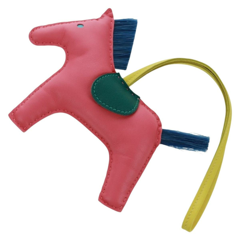 【日本直送】愛馬仕 Rodeo Charm Clan PM 粉紅皮革正品 163213M-0