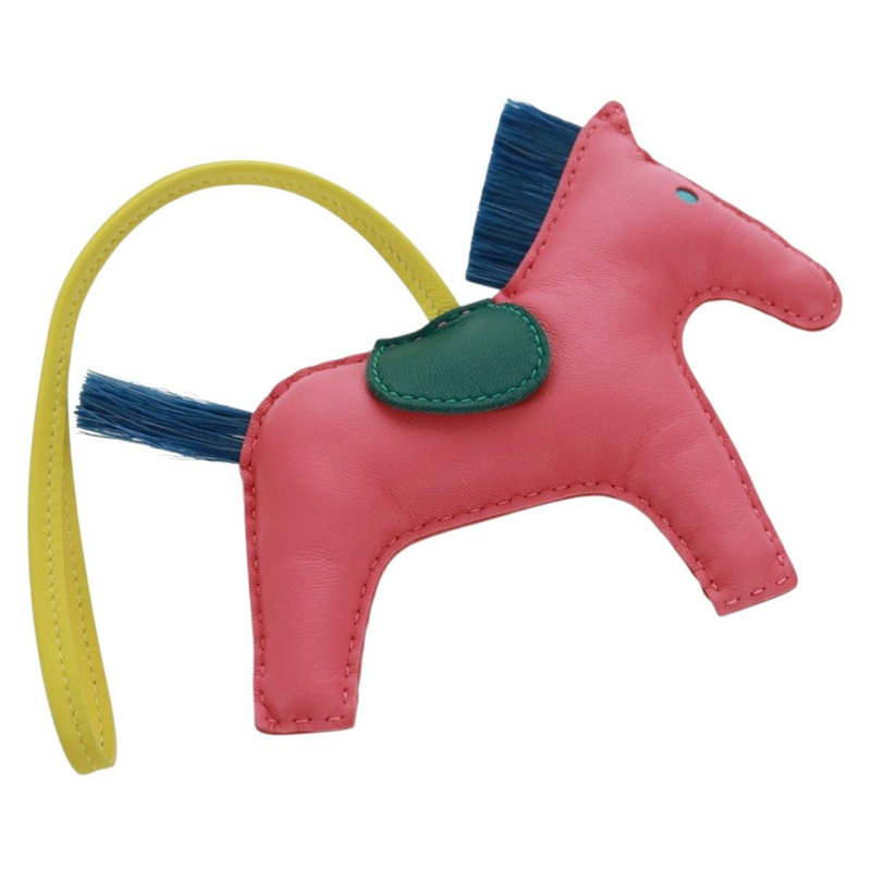 【日本直送】愛馬仕 Rodeo Charm Clan PM 粉紅皮革正品 163213M-6