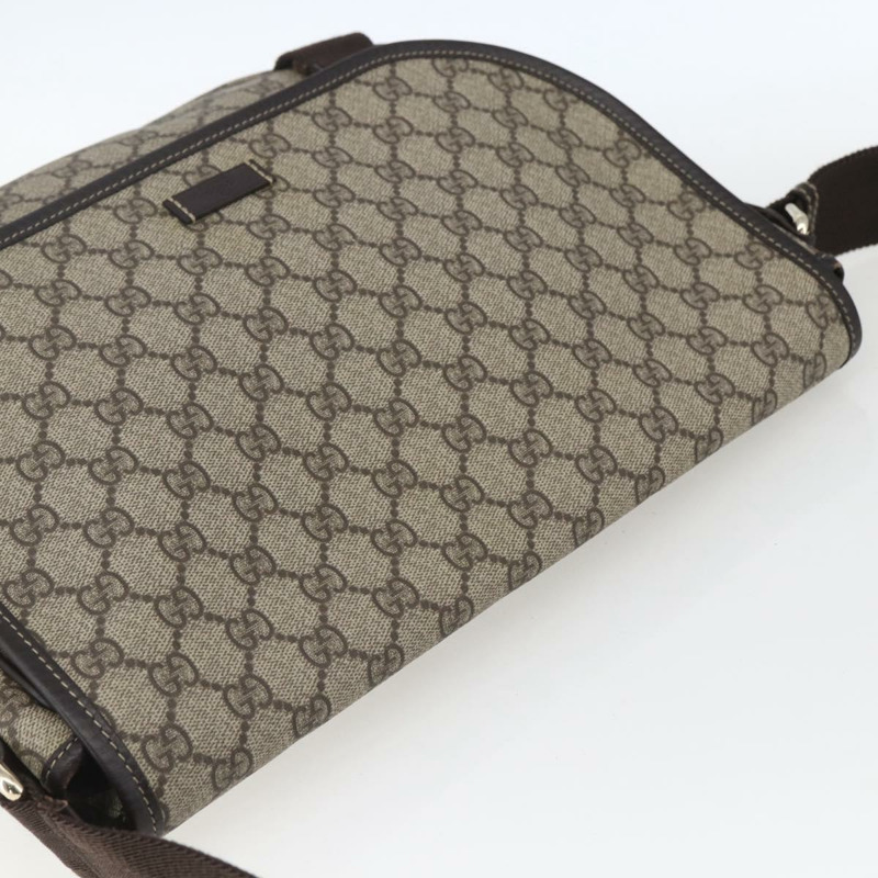 【日本直送】GUCCI GG Supreme 單肩包 PVC 米色 金色 201732 正品 SW1915-5