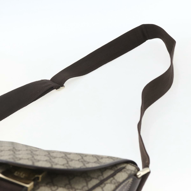 【日本直送】GUCCI GG Supreme 單肩包 PVC 米色 金色 201732 正品 SW1915-7