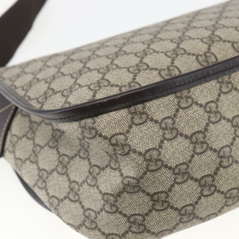 【日本直送】GUCCI GG Supreme 單肩包 PVC 米色 金色 201732 正品 SW1915-15