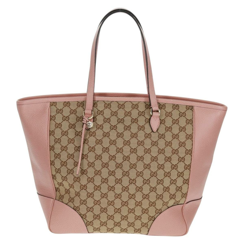 【日本直送】GUCCI GG帆布托特包 暢貨 米色 金色 粉紅色 449242 正品 am10538V-12