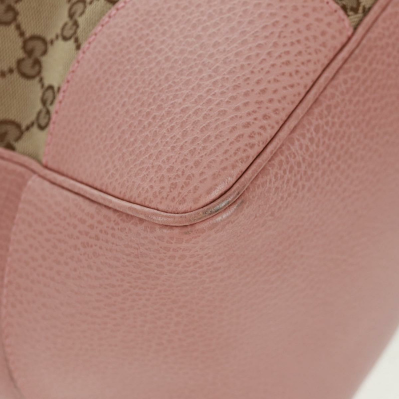 【日本直送】GUCCI GG帆布托特包 暢貨 米色 金色 粉紅色 449242 正品 am10538V-13