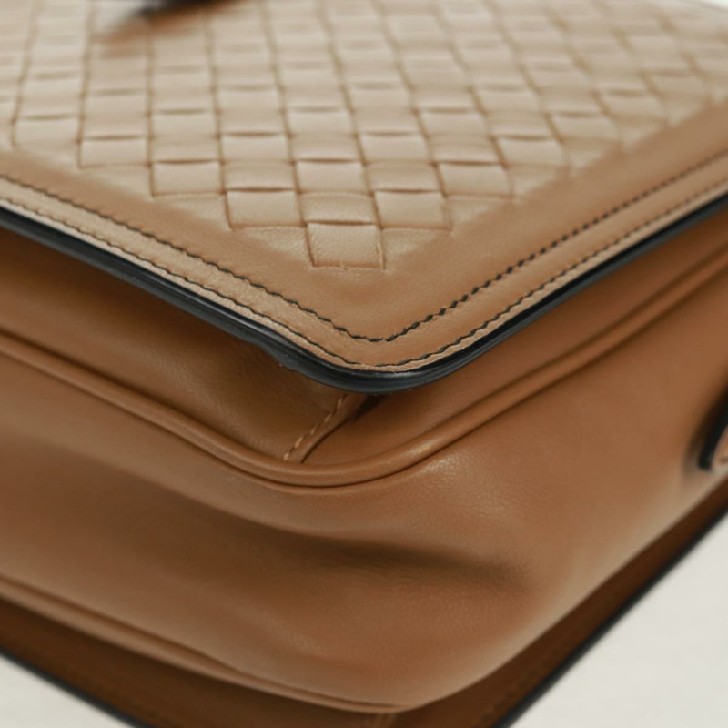 【日本直送】BOTTEGA VENETA INTRECCIATO 鏈條單肩包 皮革 米色 正品 am10506V-15
