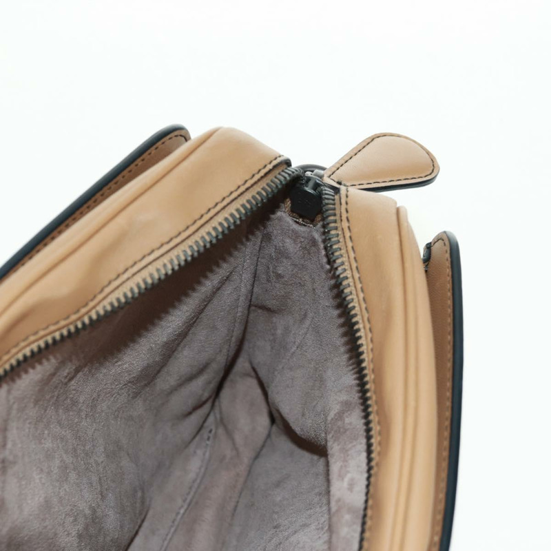 【日本直送】BOTTEGA VENETA INTRECCIATO 鏈條單肩包 皮革 米色 正品 am10506V-16