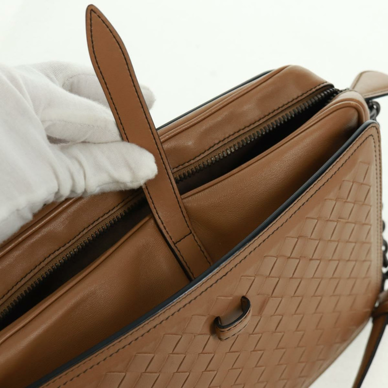 【日本直送】BOTTEGA VENETA INTRECCIATO 鏈條單肩包 皮革 米色 正品 am10506V-18