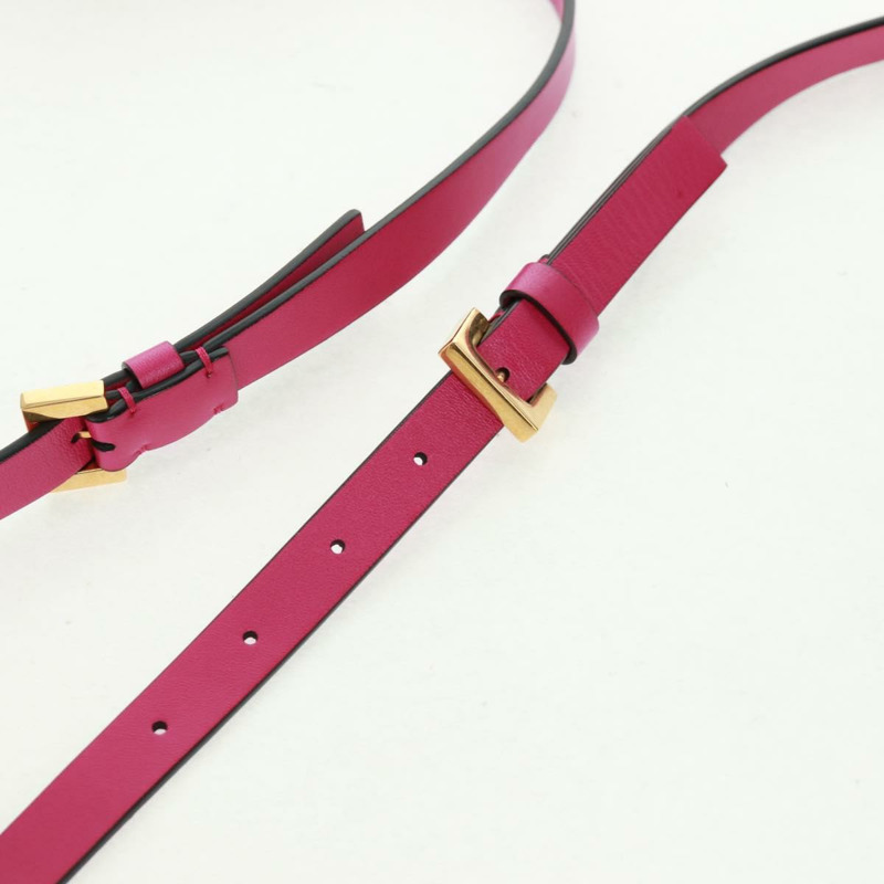 【日本直送】VALENTINO V Logo Walk 單肩包 皮革 粉紅色 金飾 正品 am10527V-7