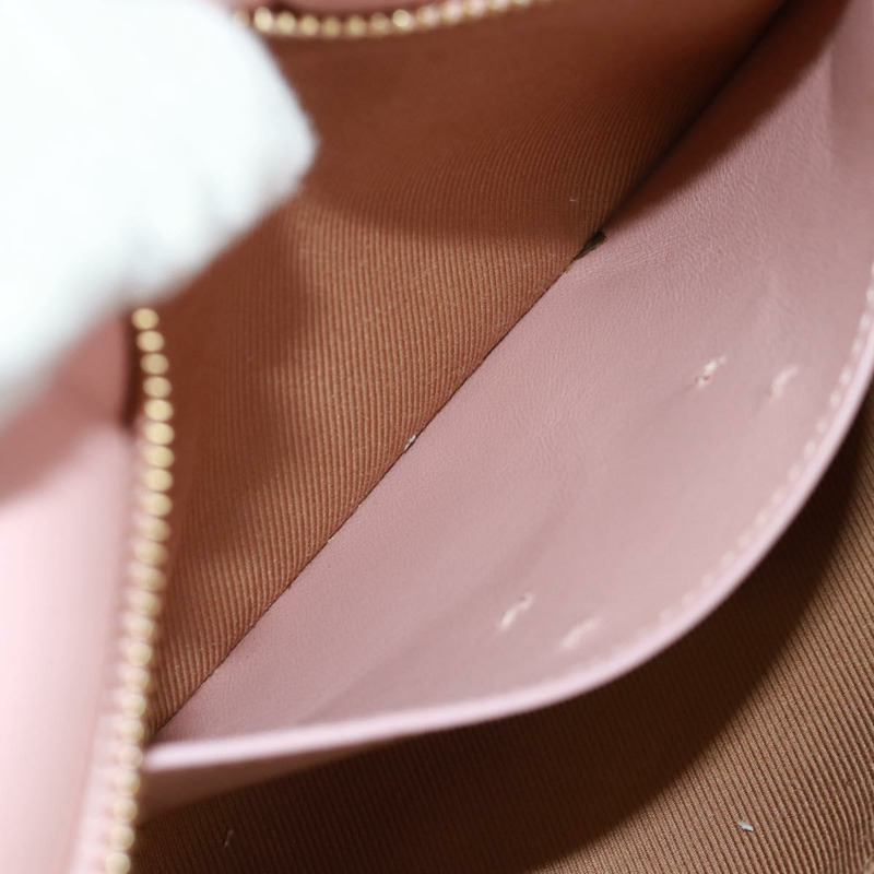 【日本直送】BURBERRY BT 絎縫鏈條單肩包 皮革 粉紅色 金色裝飾 正品 am10528V-22