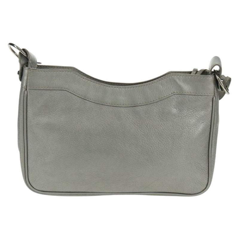 【日本直送】BALENCIAGA The Hip 單肩包 皮革 銀色 242803 正品 163625V-1