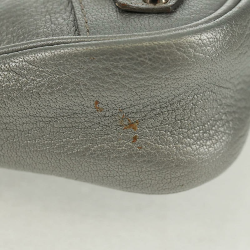 【日本直送】BALENCIAGA The Hip 單肩包 皮革 銀色 242803 正品 163625V-3
