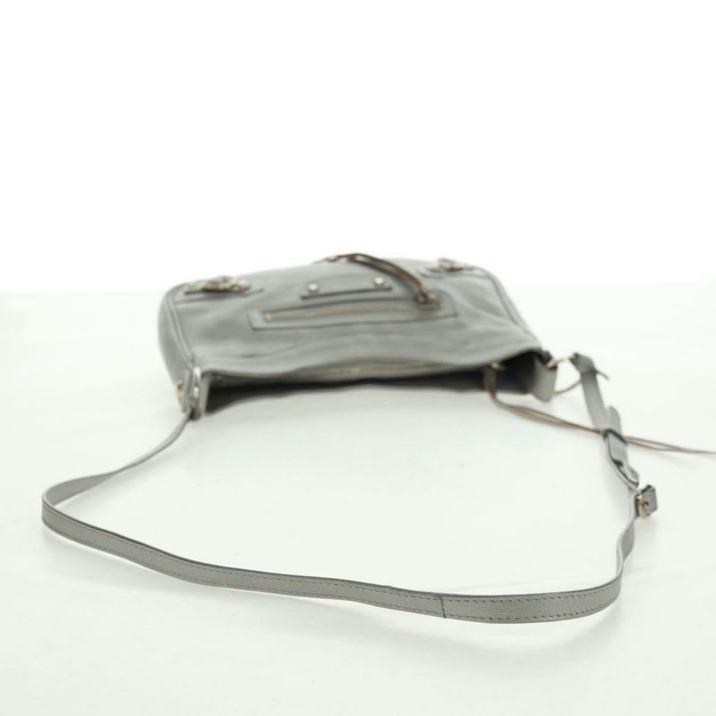 【日本直送】BALENCIAGA The Hip 單肩包 皮革 銀色 242803 正品 163625V-7