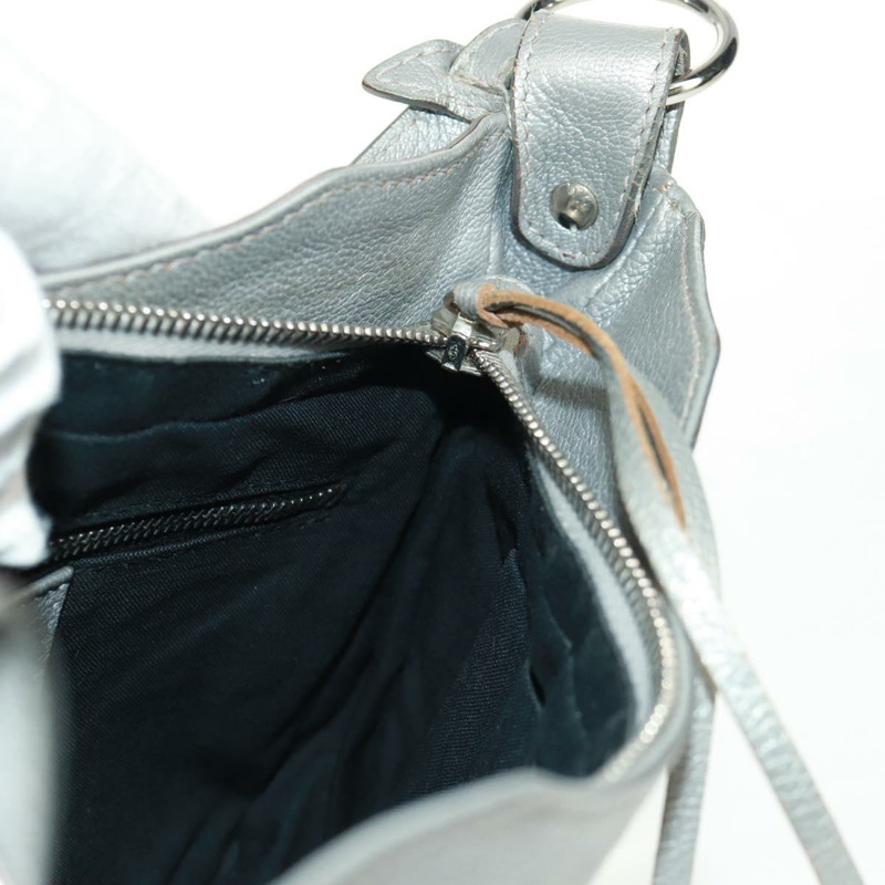 【日本直送】BALENCIAGA The Hip 單肩包 皮革 銀色 242803 正品 163625V-21