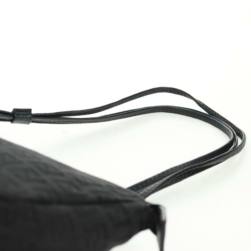 【日本直送】FENDI Zucchino帆布配件包 黑色 金色 Auth 163722V-7