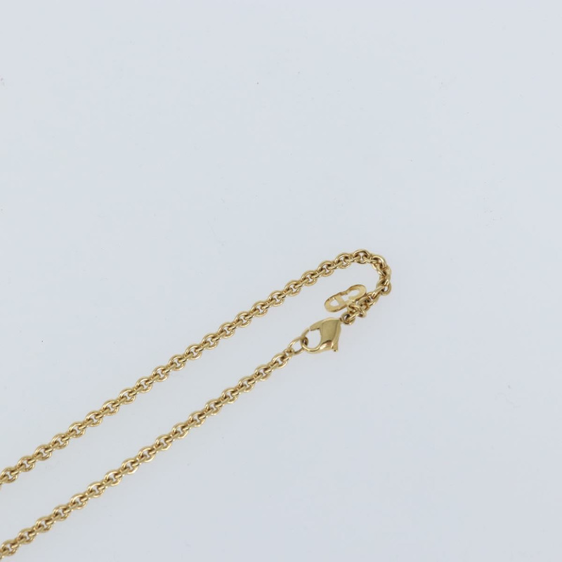 【日本直送】Christian Dior 水晶項鍊 金屬金 Auth mr1949-6