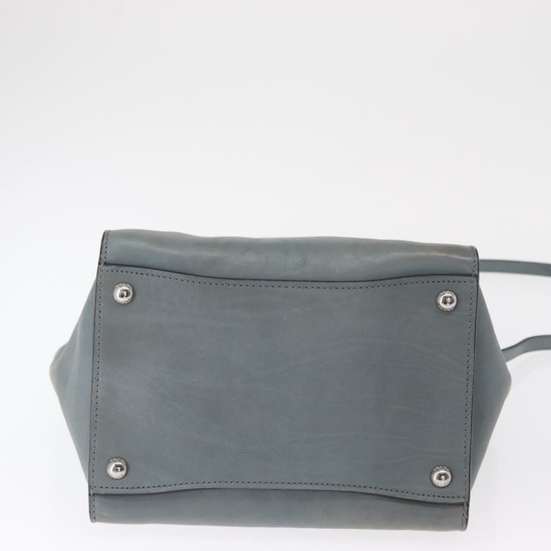 【日本直送】PRADA 手提包 Safiano 皮革 2way Gray Silver Auth 164520-4