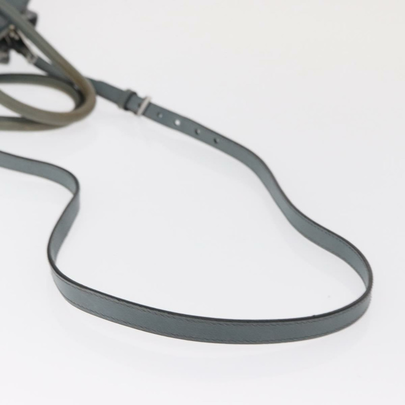 【日本直送】PRADA 手提包 Safiano 皮革 2way Gray Silver Auth 164520-8