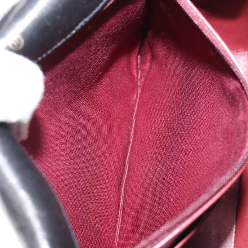 【日本直送】香奈兒鏈絎縫單肩包 羊皮 黑色 金色 CC 標誌 Auth bs32365-11