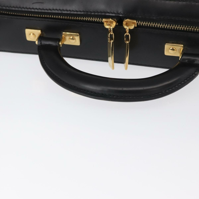 【日本直送】CELINE Macadam帆布手提包 PVC皮革 2way 黑色金色 Auth 164759V-6