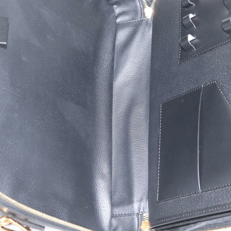 【日本直送】CELINE Macadam帆布手提包 PVC皮革 2way 黑色金色 Auth 164759V-9