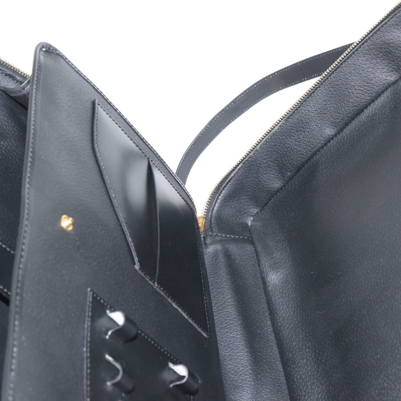 【日本直送】CELINE Macadam帆布手提包 PVC皮革 2way 黑色金色 Auth 164759V-21