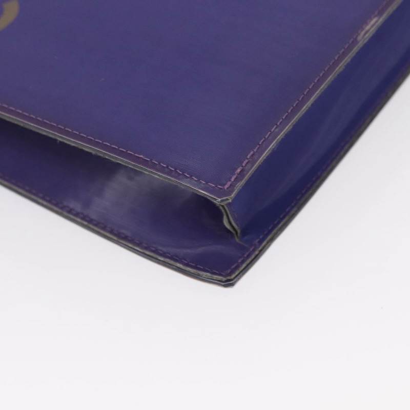 【日本直送】香奈兒全息COCO標誌鏈單肩包，紫色銀色雙C標誌乙烯基材質，正品編號165896-8