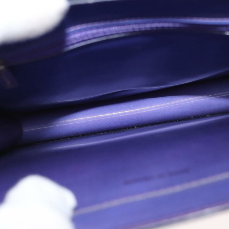 【日本直送】香奈兒全息COCO標誌鏈單肩包，紫色銀色雙C標誌乙烯基材質，正品編號165896-9