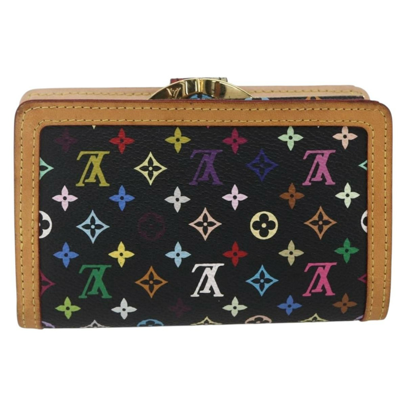 【日本直送】路易威登 多色 Portefeuille Viennois 皮夾黑色 M92988 正品 165799V-1