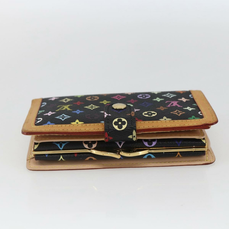 【日本直送】路易威登 多色 Portefeuille Viennois 皮夾黑色 M92988 正品 165799V-4