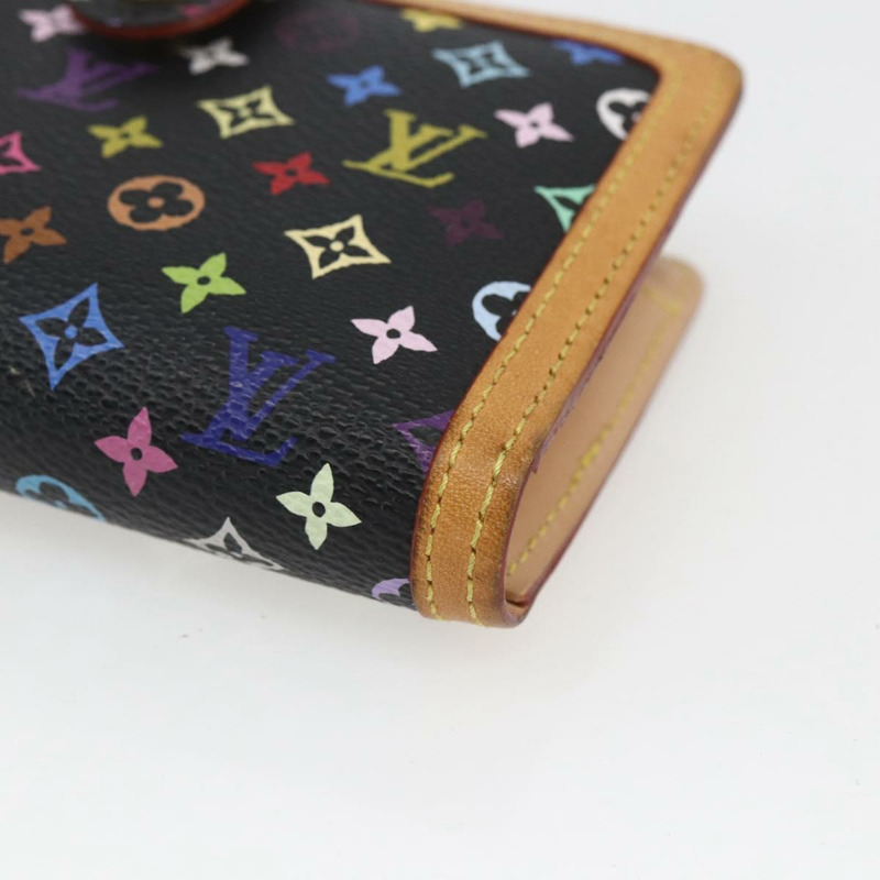 【日本直送】路易威登 多色 Portefeuille Viennois 皮夾黑色 M92988 正品 165799V-6