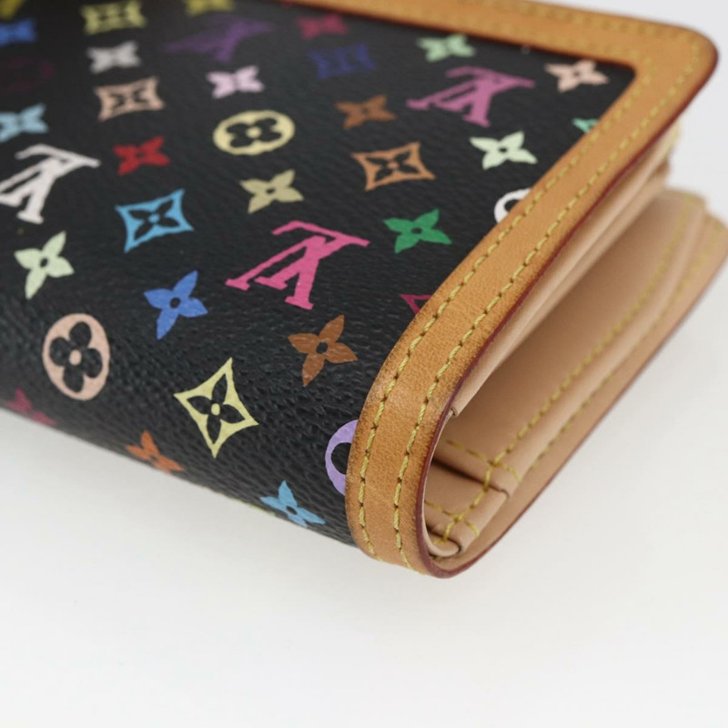 【日本直送】路易威登 多色 Portefeuille Viennois 皮夾黑色 M92988 正品 165799V-14