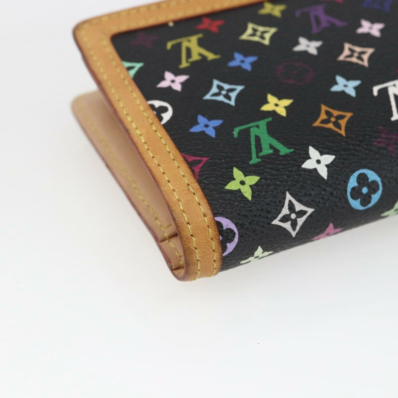 【日本直送】路易威登 多色 Portefeuille Viennois 皮夾黑色 M92988 正品 165799V-15