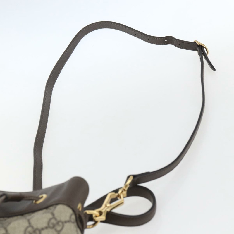 【日本直送】GUCCI GG Supreme Web Sherry Line Ophidia 手提包 PVC 兩用米色 550621 正品 ka1592M-14