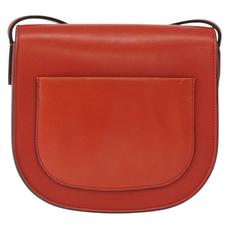 【日本直送】CELINE 橘色金色皮革肩背包 正品 ka1547-1