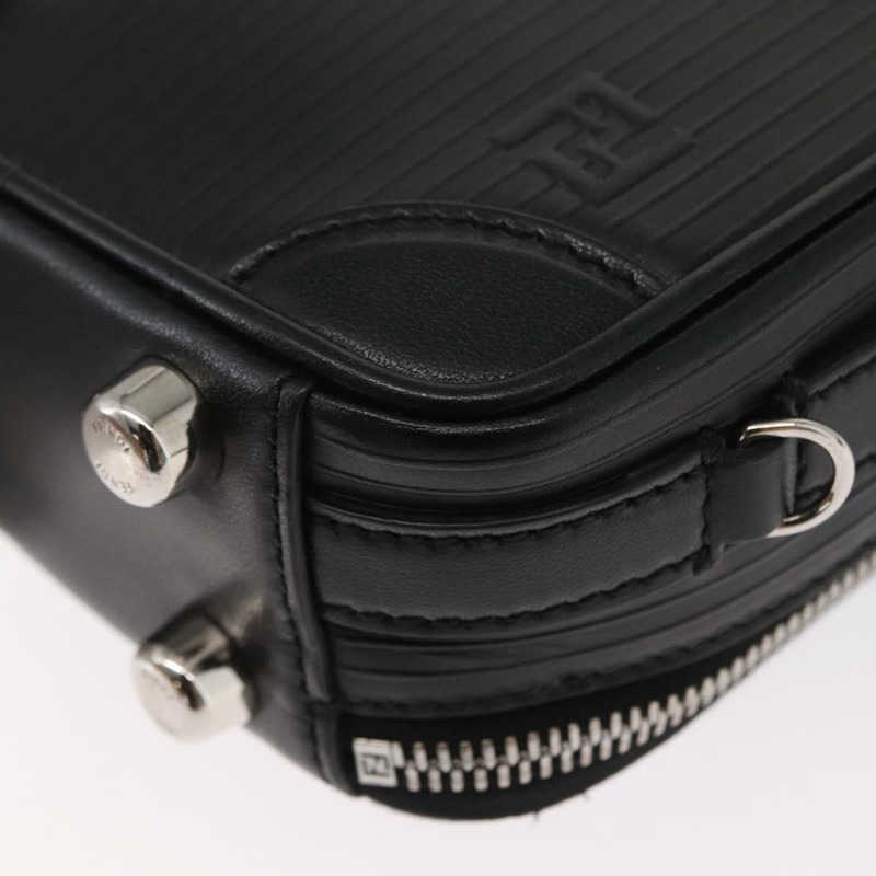 【日本直送】FENDI 旅行迷你包手提包真皮兩用黑色銀色正品 ka1501M-17