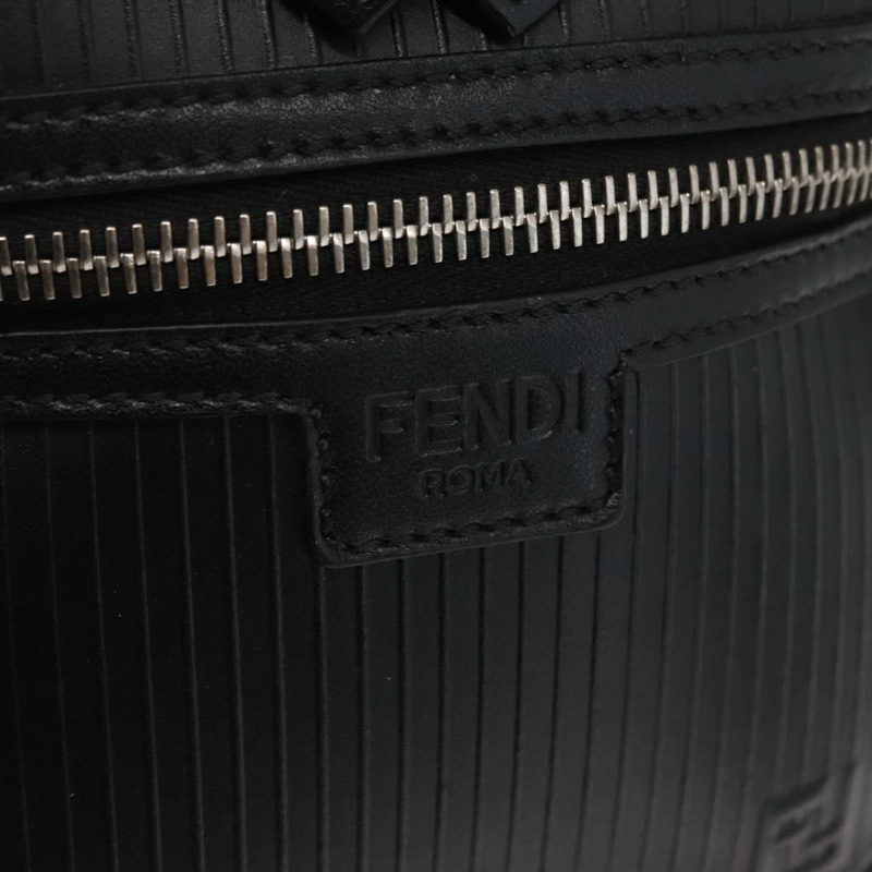 【日本直送】FENDI 旅行迷你包手提包真皮兩用黑色銀色正品 ka1501M-19
