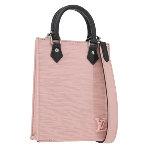 路易威登 Epi Petit Sac Plat 2way 玫瑰瓦萊麗色 M69575 LV Auth ka1542SAM