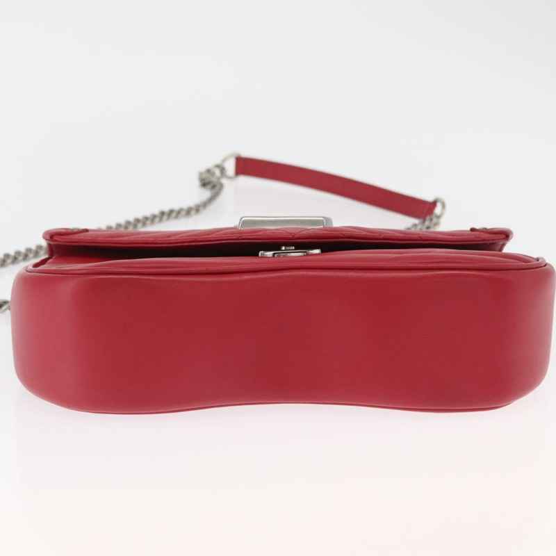 【日本直送】路易威登 New Wave 鏈條包 MM 皮革兩用紅色 M51943 LV 正品 ka1578SAM-4
